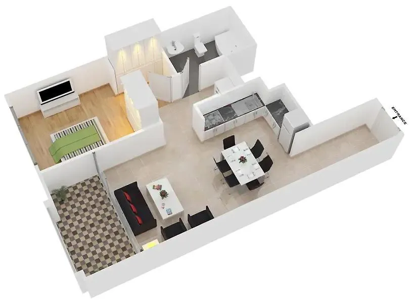 דירה דובאי Lux The Downtown Zabeel View Suite